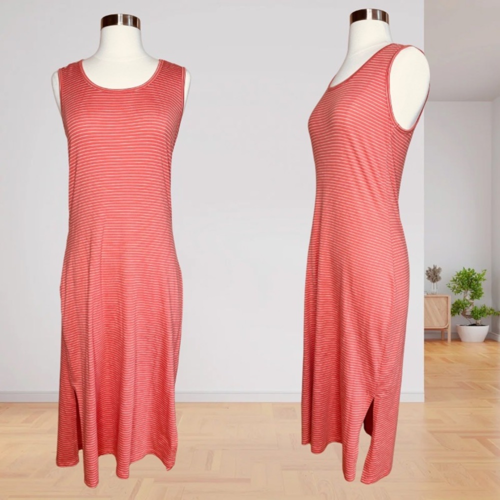 Toad & Co. Cotton Super Soft Striped Sleeveless Maxi Dress- Size Small